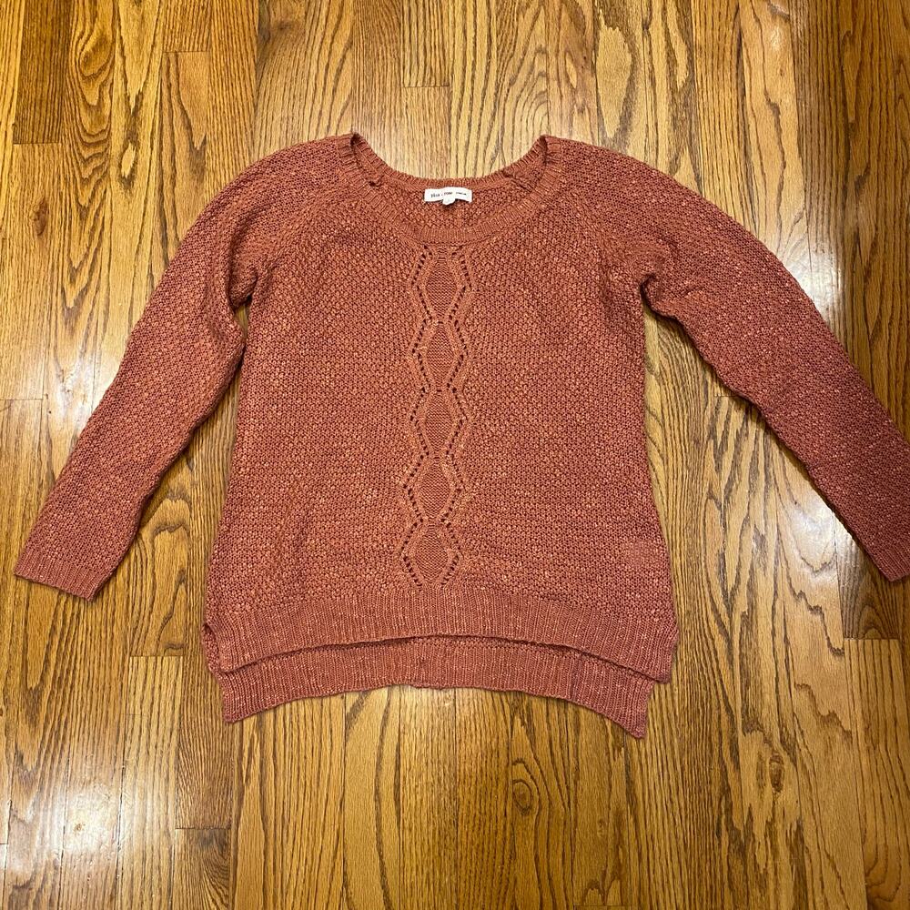 Pink‎ Rose Premium Sweater Button Back Large